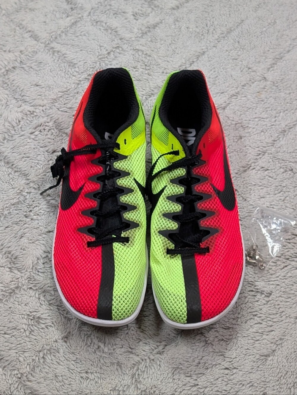 Nike Zoom Rival Red Volt Jasari Track Field Distance Spikes Mens 10.5 DC8725-601 - Picture 2 of 6